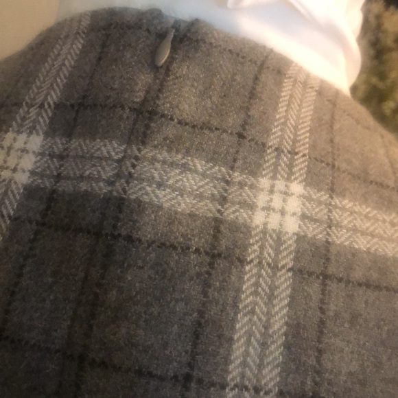 Laura Ashley retro style jumper- grey plaid, lined, size 16, 1X - Picture 5 of 7